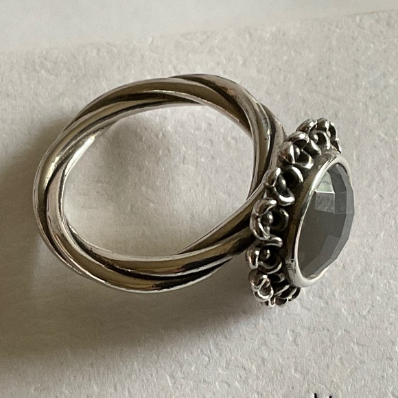 Pandora Silver and Black Ring - Picture 6 of 8